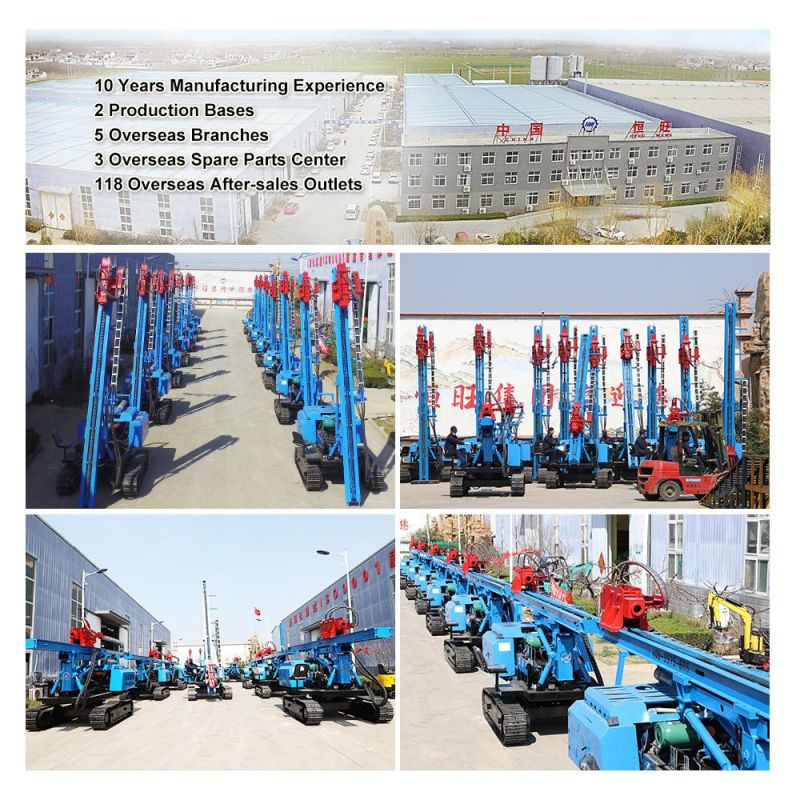 Pile Length 6m Hydraulic Mechanical Solar Impact Hammer Solar Pile Driver Used in Piling Projects in Farms, Pastures, Orchards, etc