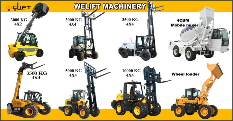 3 Tons Telehandler Forklift 4X4 Telescopic Boom Wheel Loader, 4X4 Wheel Loader with Telescopic Boom