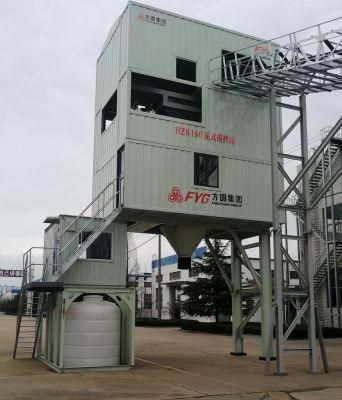 Hzs180 Self Loading Cement Ready Mixed Concrete Mixing Plant