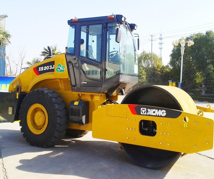 XCMG Xs203j 20 Ton Single Drum RC Vibratory Road Roller Compactor Price for Sale
