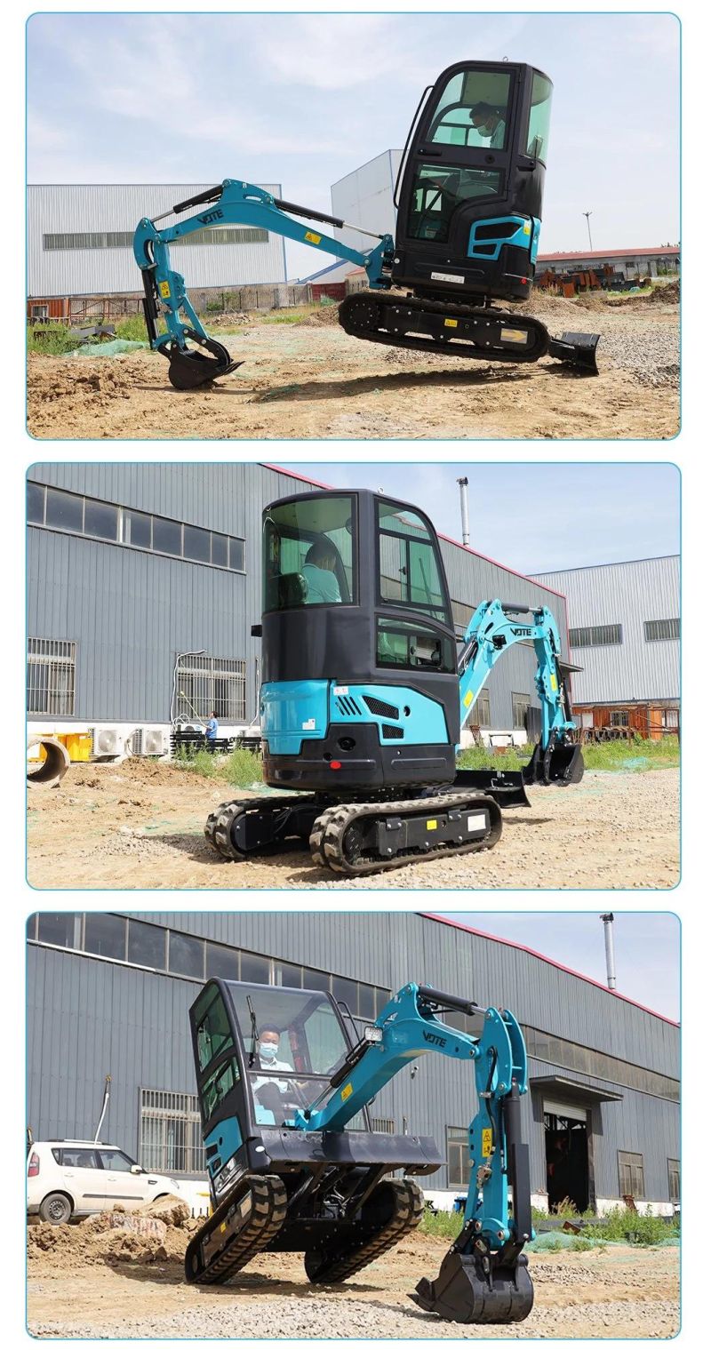 China EPA Euro 5 Excavators 1 Ton 2 Ton 3 Ton Mini Excavator