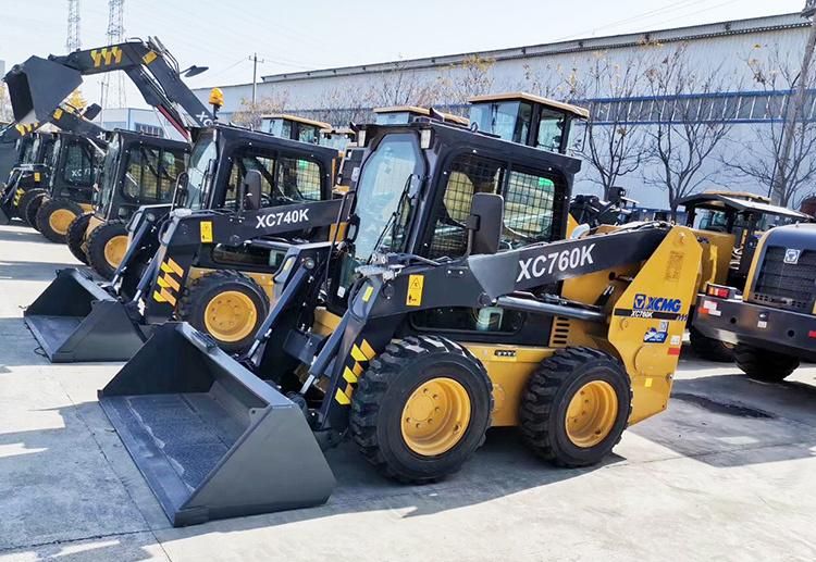 XCMG Mini Skid Steer Loader Xc760K Xc740K Multifunction Loader Skid Steer Price (more models for sale)