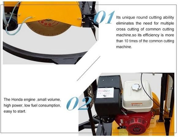 Asphalt Concrete Pavement Circle Cutting Machine Manhole Covers Road Cutter