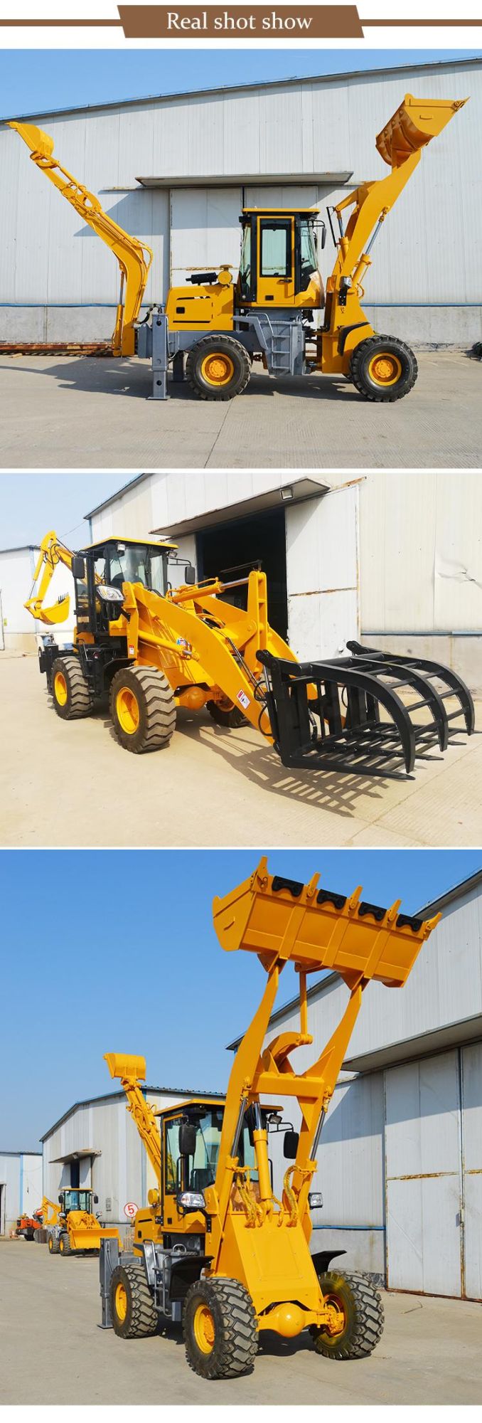 The Cheapest Wheel Backhoe Loader with Excavator