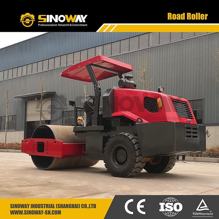 Static Road Roller 6 Ton Single Drum Roller with Power Shfit Transmission