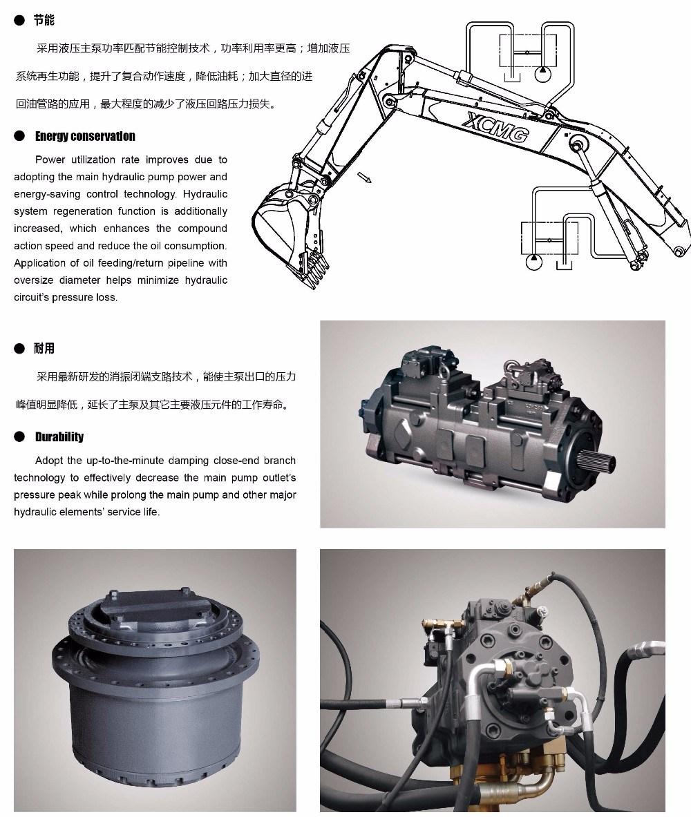 XCMG Xe360u 36 Ton 1.8 Cbm China Big Price of Hydraulic Crawler Excavator Price for Sale