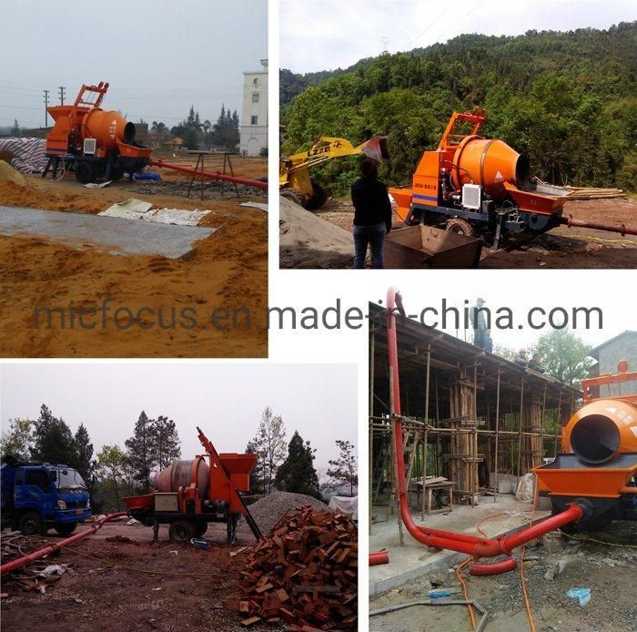 30m3/H Small Mobile Concrete Mixer with Pump Price