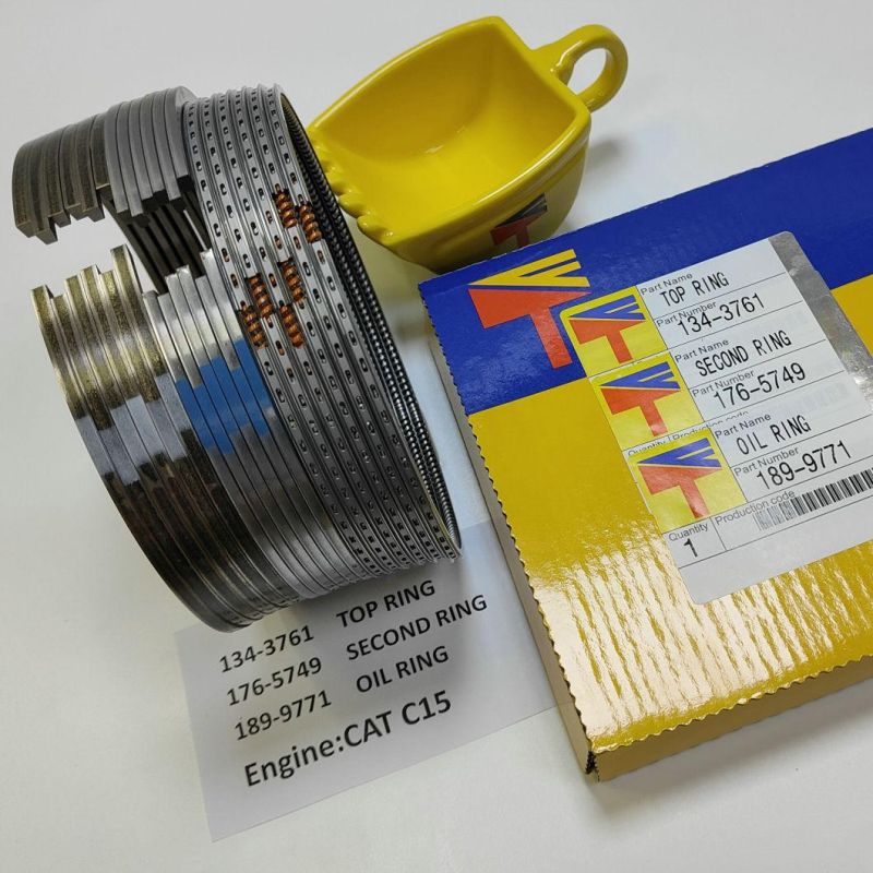 High Quality Diesel Engine Mechanical Parts Piston Ring 134-3761 176-5749 189-9771 for Buildozer D8n D8l D9l Wheelloader 980h Engine 3406 C15 Generator Set