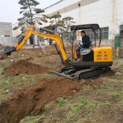 China Brand 1.8t Mulchers Garden Agriculture Manual Small Hydraulic Pump Mini Excavator Digger Machine