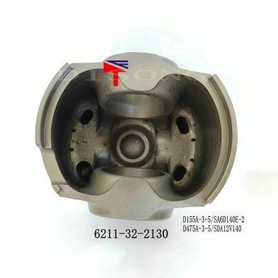 S6d12V140 Diesel Engine Piston 6211-32-2130 for Buildozer D155A-3 Engine Part SAA6d140e