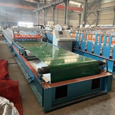 Euro Standard Metal Profiles Trapezoidal Roof Wall Roll Former Making Machine with Servo Flying Cutting