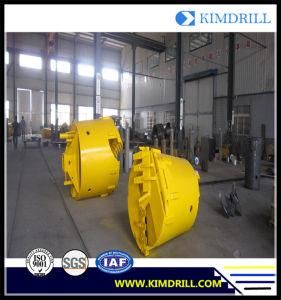 Drilling Machine Double Bottom Double Door Hard Soil Drilling Bucket