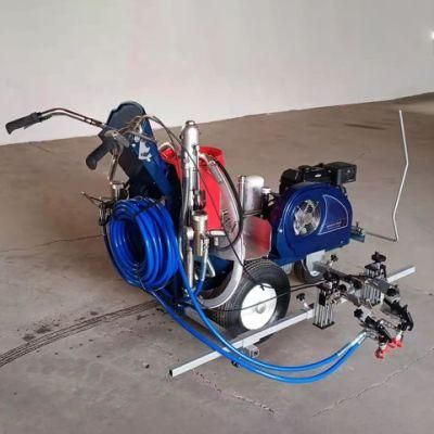 Hand-Push Cold-Plastic Road Marking Machine with External-Mixing Application