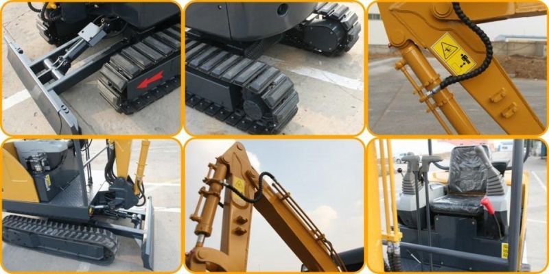 China Cheap New Mini Hydraulic Digger Excavator Zero Tail Swing for Sale