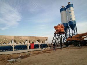 Construction Machinery Twin Shaft Mixer Concrete Batching Plant for Sale