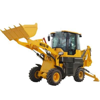 Heavy Equipment Mini Backhoe Multi Wheel Loader