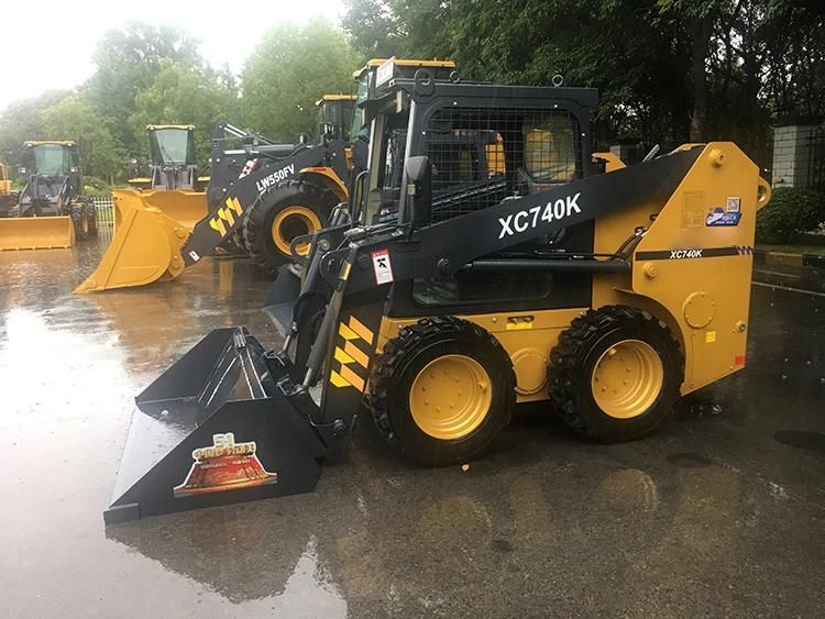 Xuzhou Factory Xc740K Mini Skid Steer Loaders with Attachment