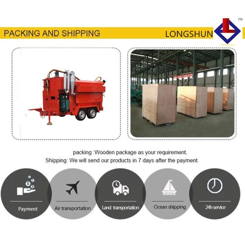 Hot Asphalt Container Deliver From Asphalt Plant with Stable Temperature