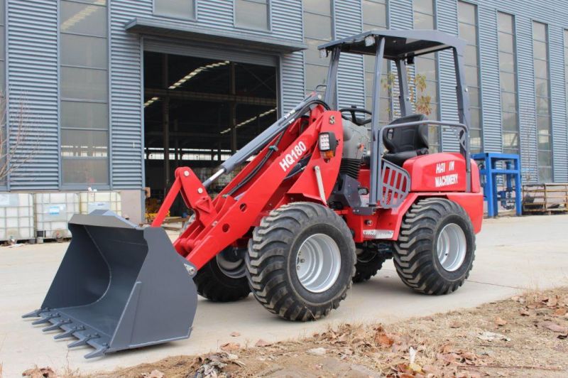 Haiqin Brand New Designed Mini Loader (HQ180) with CE, Yanmar Engine