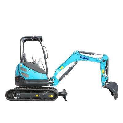 Earthmoving Machinery 2.4 Ton Mini Bagger/Mini Digger/Crawler Excavators with 0.066 Cbm Bucket
