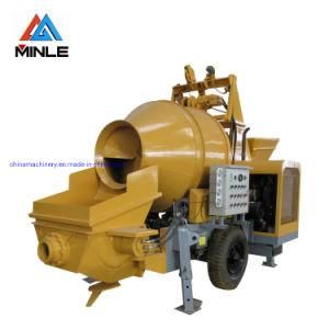 Trailer Mounted Concrete Diesel Pump with Concrete Mixer