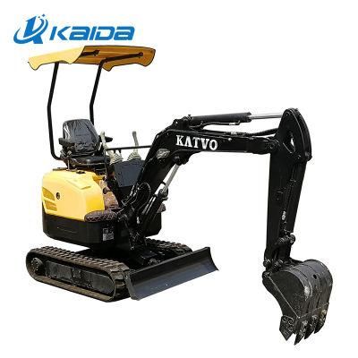 1 Ton Hydraulic Multipurpose High Efficiency Mini Small Crawler Excavators for Small Space Operation OEM