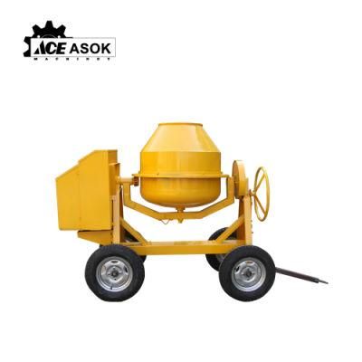 Loading Mini 350L Portable Electric Gasoline Diesel Wheel Concrete Mixer
