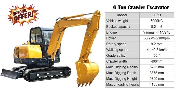 Hydraulic Mini Crawler Excavators Amphibious New Small Digger 2.5t Excavator with Cab for Sale