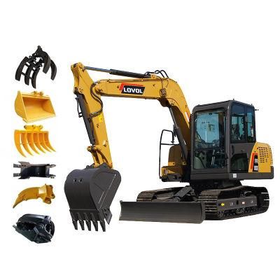 Factory Price 6 Ton Hydraulic Digger Backhoe Crawler Excavators for Sale