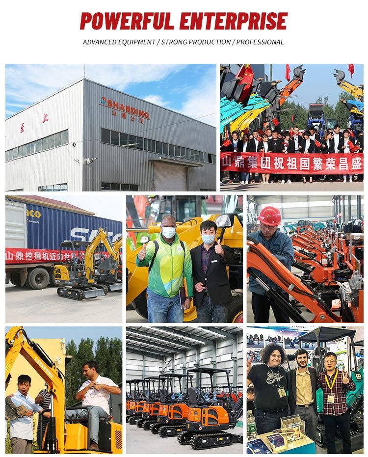 0.8ton 1ton 1.2 Ton 1.6ton 1.8ton 2ton Excavator Breaker Digger Sale New Mini Excavator Low Price Mining Machine Trailer China