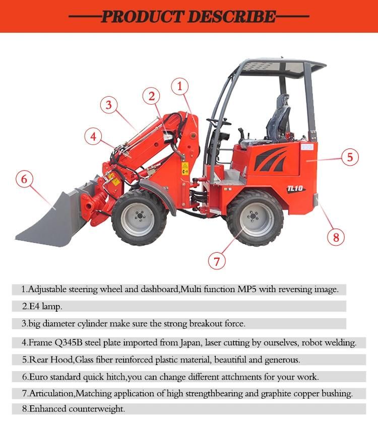 China Mammut Brand Tl1000 Telescopic Loader for Sale