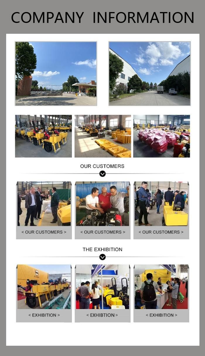 Mini Single Drum Vibratory Road Roller with CE Certificate for Road Construction