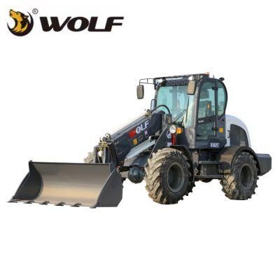 China Wolf CE with Euro5 Motor Telescopic End Loaders 2.5 T for Farm/Construction