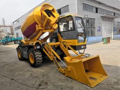 4 Cbm Automatic Feeding Concrete Cement Mixer Self Loading Mobile Truck Mixer