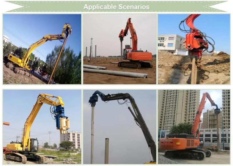 New Hydraulic Vibratory Pile Hammer for PC270 PC300 PC350 Excavator