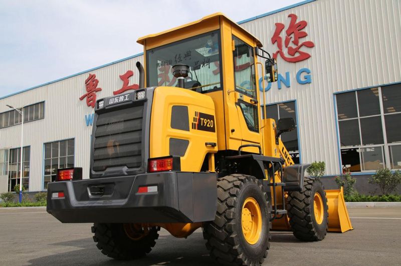 Lugong Front End Compact Wheel Loader Hydraulic Torque 1.8ton Used in Farm/Garden/Agriculture/Landscaping T930