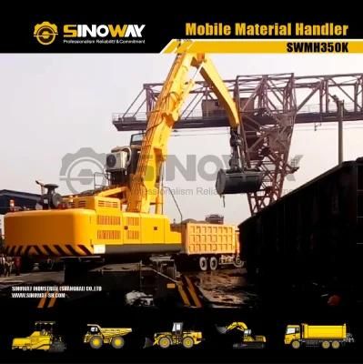 35ton Liebherr Type Scarp Material Handling Excavator for Bulk Grabbing