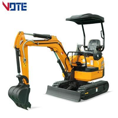 CE Certificated 0.25m3 Bucket Capacity 2.0 Ton Cheap Hydraulic Mini Excavator with Yanmar&prime; S Diesel Engine for Sale
