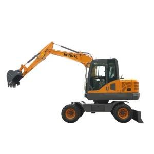 New Designed 14 Ton Hente Hydraulic Wheel Excavator Ht145W