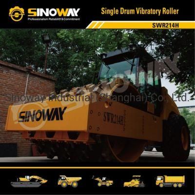 14ton Hydraulic Smooth Drum Vibratory Road Roller Ride-on Single Padfoot Drum Vibrating Roller