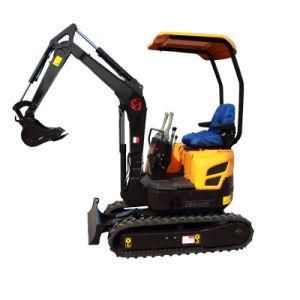 China Mini Excavator 1.8t Small Digger 1.8 Ton Excavator with Rubber Track