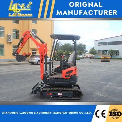 Lgcm Hot Sale LG17 Mini Hydraulic Backhoe Digger 1.7ton Crawler Excavators
