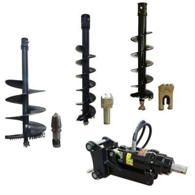 Double Pin Hitch Single Pin Hitch Hydraulic Digging Machine Rock Drilling Machine Earth Auger for Wind Energy Development