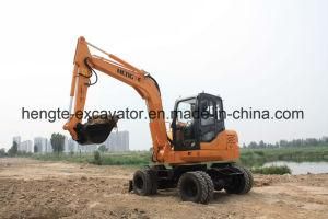 Wheeled Excavator with 0.3m3 Bucket 7 Ton