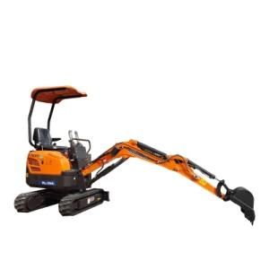 China Mini Excavator 1.6 Ton Small Crawler Garden Farm Use Small Digger Rubber Track