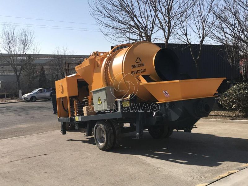 40 M3/H Diesel and Electric Concrete Mixer Pump with Forced Mixer Combination