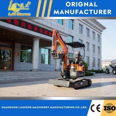 Lgcm Farm Machinery Hydraulic Sand Dredging Digger 2.2 Ton Digger Mini Excavator for Sale