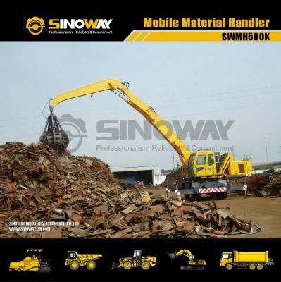 50ton Scrap Handling Machine with Orange Peel Grab and Magnet