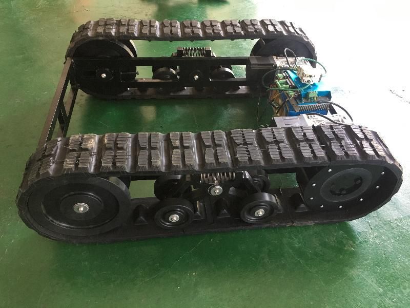 Rubber Track Undercarriage, Chassis for Small Machine (Size Adjustable)