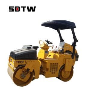 Full Hydraulic 3ton Road Roller/2 Steel Drum Double Drive Road Roller Ride on Road Compactor
